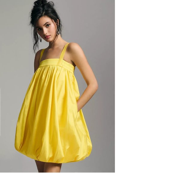 Anthropologie Yellow Mini Dress - Picture 5 of 7